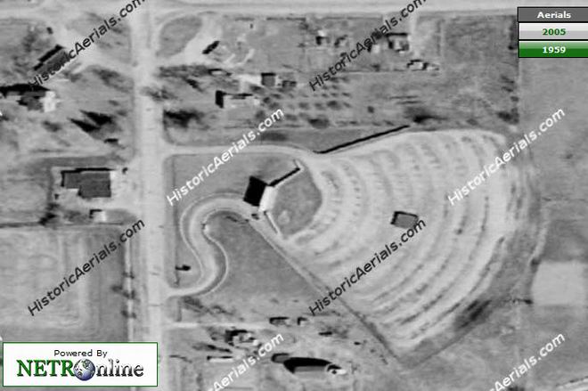 Burnside Drive-In Theatre - Historic Aerial (newer photo)